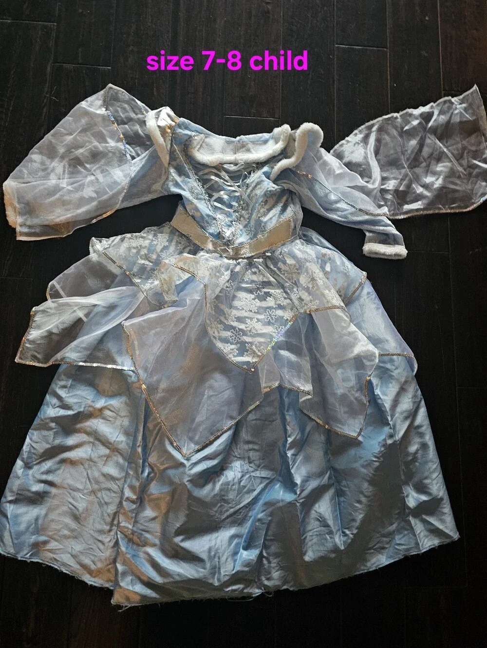 Kids Light Blue Princess Costume Dress